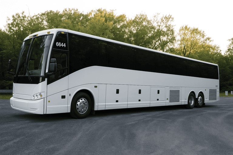 exterior of Franklin Minibus Company coach bus