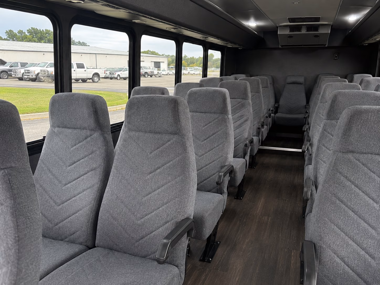 franklin 18 passenger minibus inside