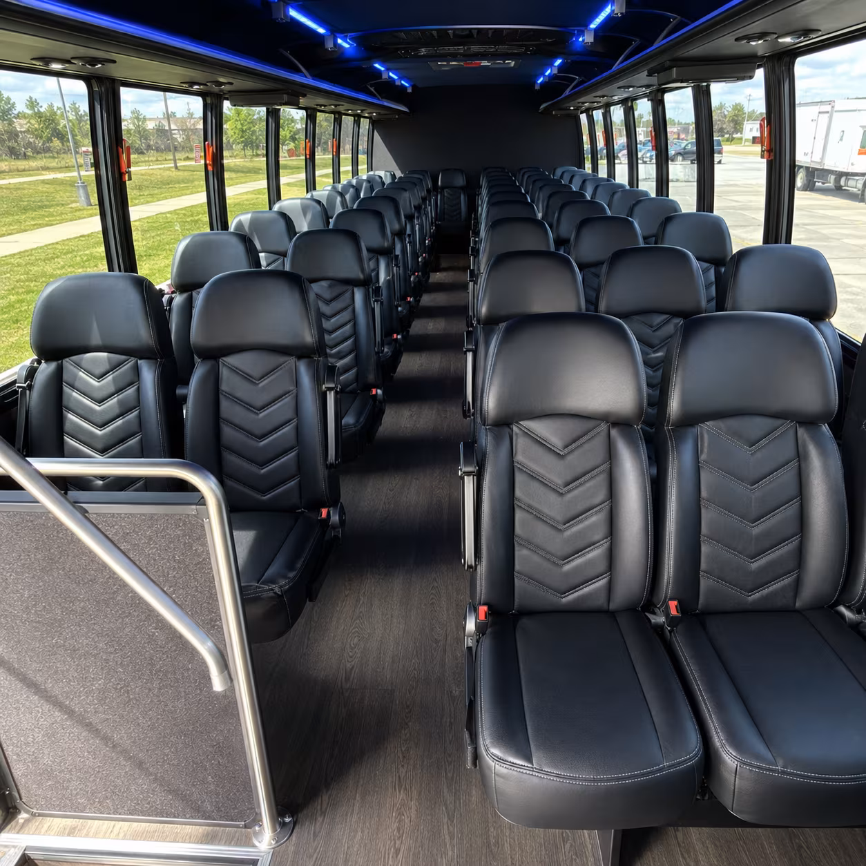 franklin 25 passenger minibus inside