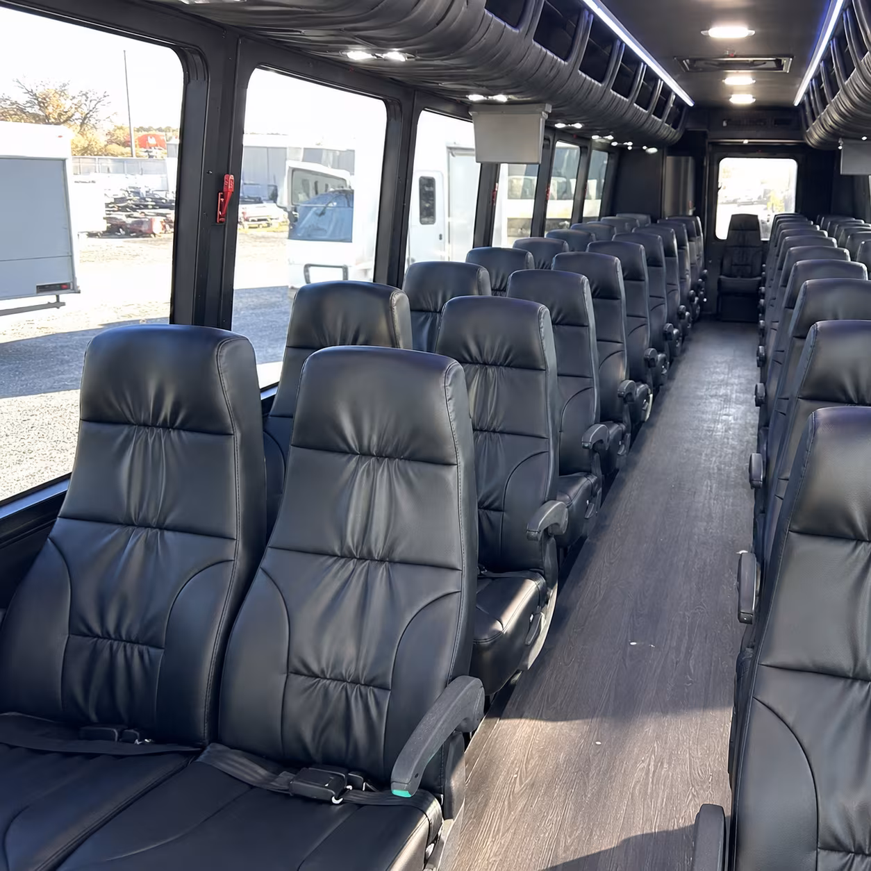 franklin 28 passenger minibus interior