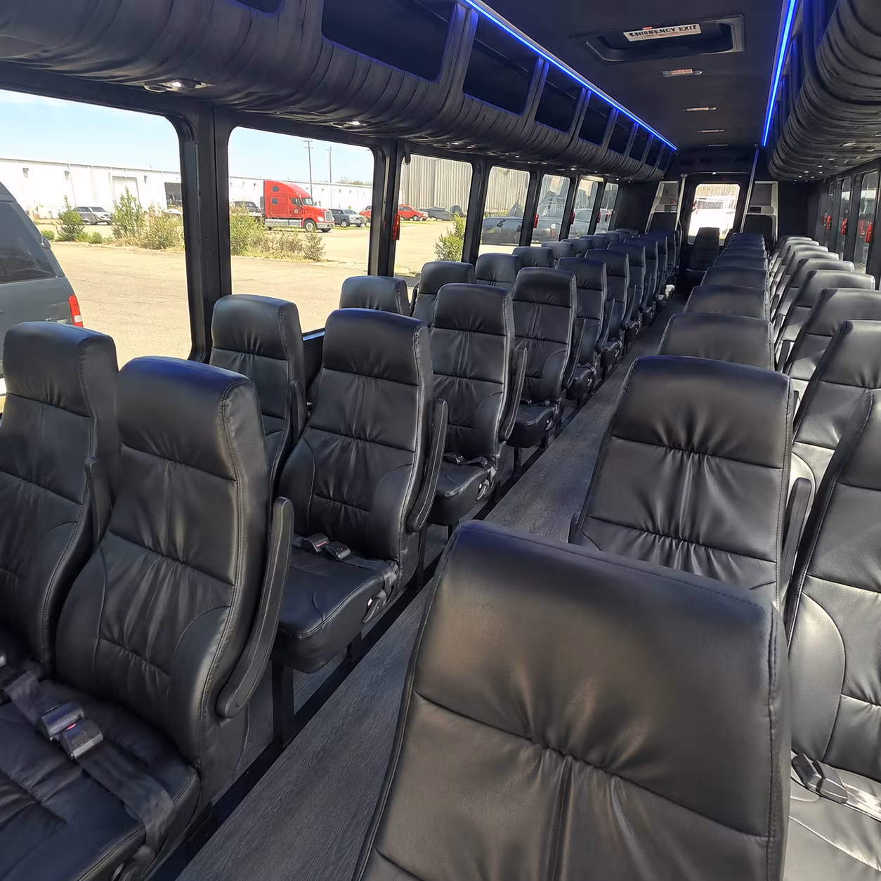 franklin 35 passenger minibus interior