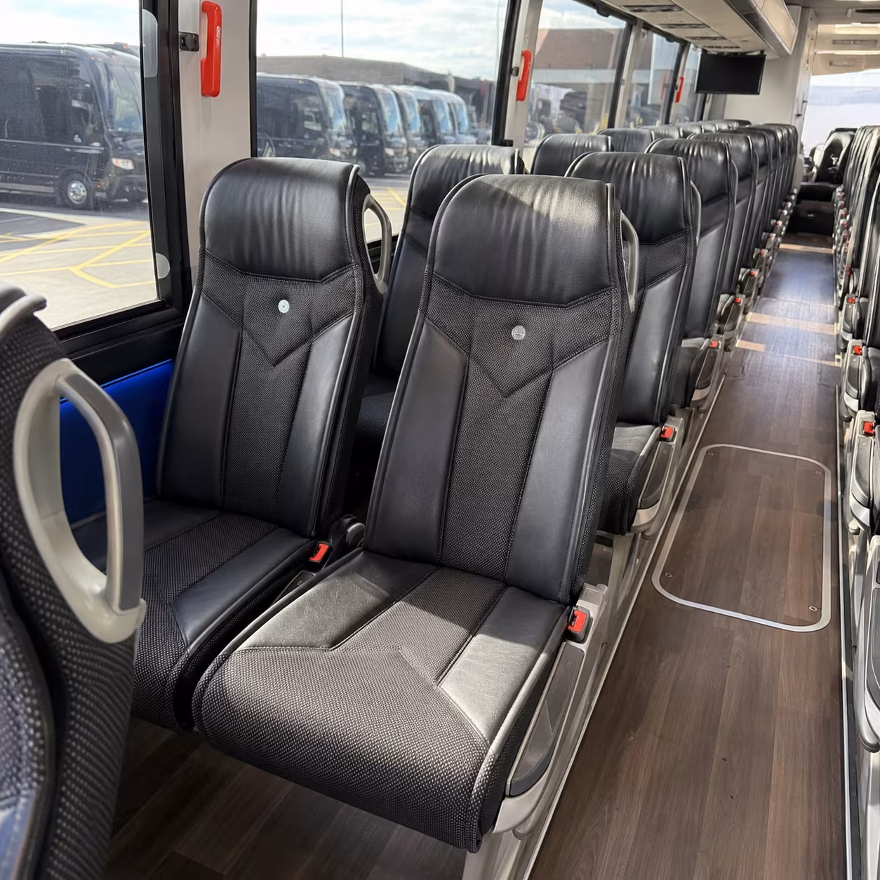 franklin 40 passenger charter bus interior