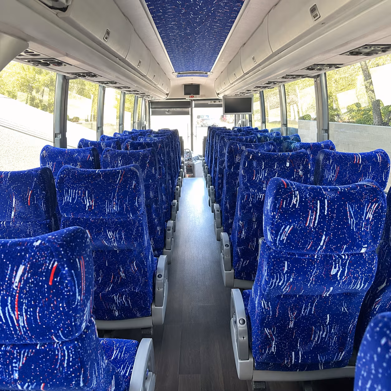 franklin 50 passenger charter bus interior