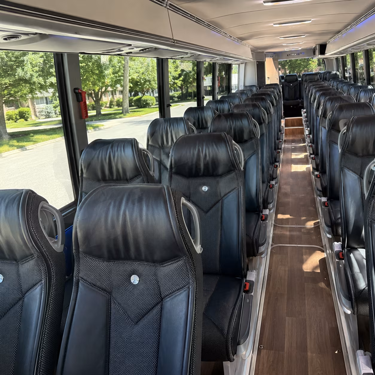 franklin charter bus inside